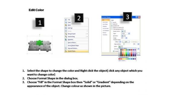 PowerPoint Template Success 3d Puzzle Process Ppt Slides