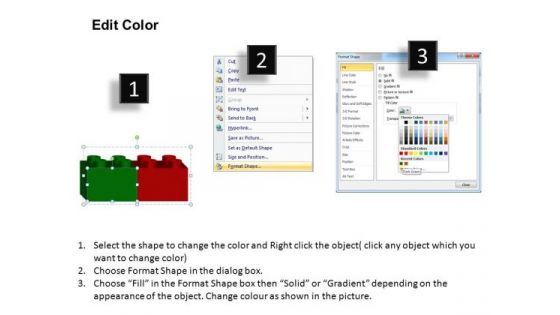 PowerPoint Template Teamwork Lego Blocks Ppt Themes