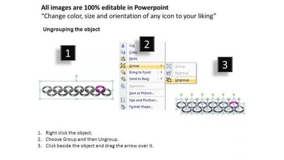 PowerPoint Template Teamwork Rings Ppt Design Slides