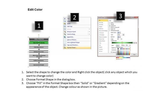 PowerPoint Template Teamwork Steps To Sell Ppt Template