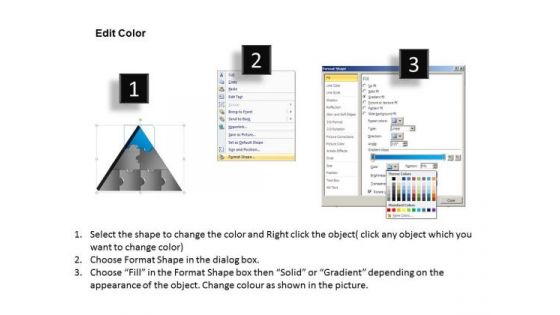 PowerPoint Template Teamwork Triangle Puzzle Ppt Designs