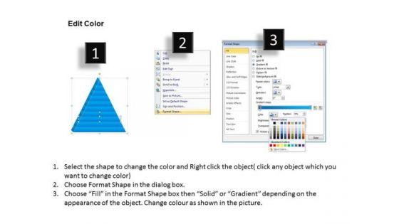 PowerPoint Template Triangle Process Success Ppt Presentation