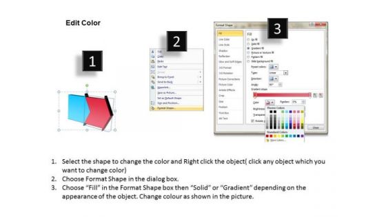 PowerPoint Template Two State Ppt Diagram Of Dealing Pre Procedure 1 Design