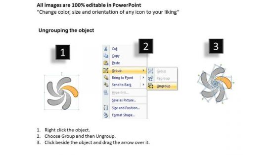 PowerPoint Templates Agenda Interconnected Flow Business Plan Draft