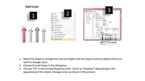 PowerPoint Templates Arrows Parallel Pointing Upwards 4 Stages Ppt