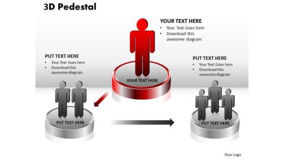 PowerPoint Templates Business 3d Pedestal Ppt Presentation