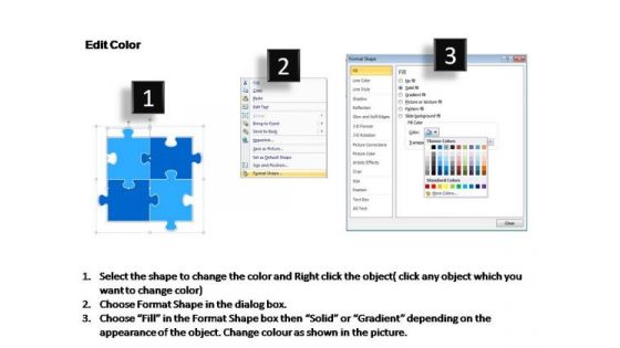 PowerPoint Templates Business Blue Jigsaw Puzzle Ppt Designs