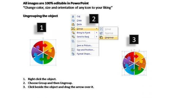 PowerPoint Templates Business Circular Arrows Pointer Ppt Themes