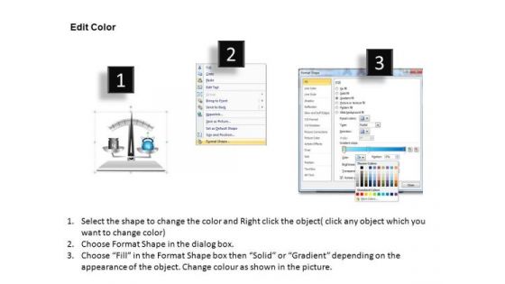 PowerPoint Templates Business Competition Scale With Pointer Ppt Template