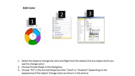PowerPoint Templates Business Donut Diagram Puzzle Ppt Themes