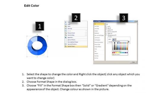 PowerPoint Templates Business Donut Pie Chart Ppt Process