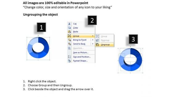 PowerPoint Templates Business Donut Pie Chart Ppt Slides