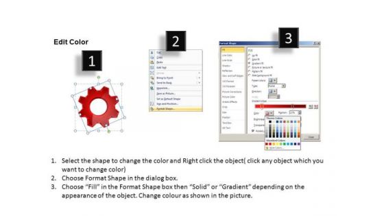 PowerPoint Templates Business Gears Process Ppt Slide