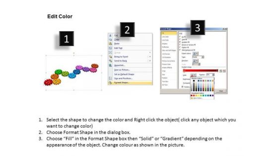 PowerPoint Templates Business Gears Process Ppt Slides
