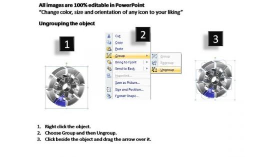 PowerPoint Templates Business Interconnected Circular Chart Ppt Slide