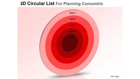 PowerPoint Templates Business List For Planning Core Diagrams Ppt Themes