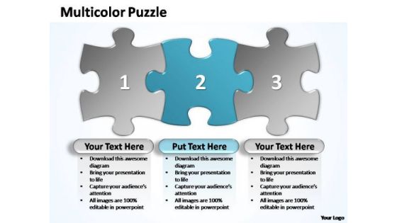 PowerPoint Templates Business Multicolor Puzzle Diagram Ppt Slides