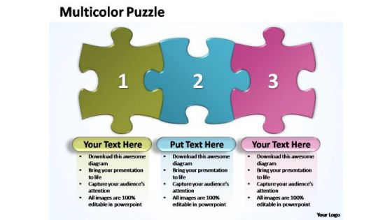 PowerPoint Templates Business Multicolor Puzzle Diagram Ppt Themes