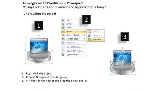 PowerPoint Templates Business Pedestal Platform Showcase Ppt Themes