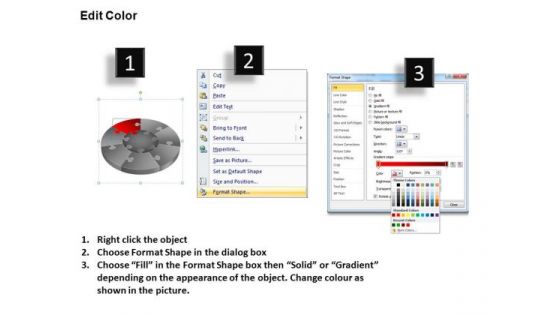PowerPoint Templates Business Pie Chart Puzzle Process Ppt Design