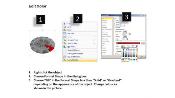 PowerPoint Templates Business Pie Chart Puzzle Process Ppt Theme