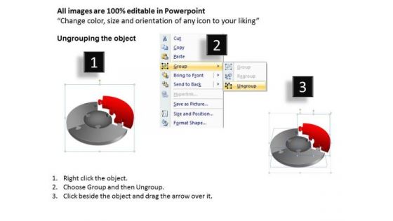 PowerPoint Templates Business Pie Chart Puzzle Process Ppt Themes