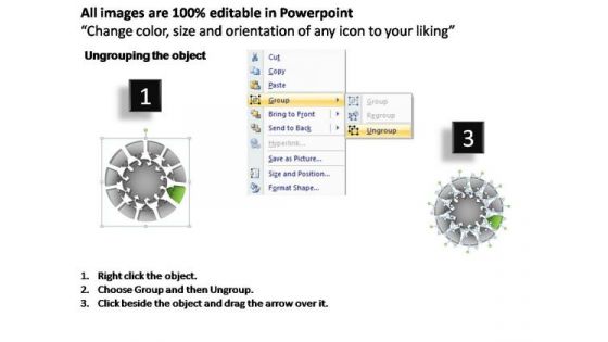 PowerPoint Templates Business Pie Chart With Arrows Ppt Slides