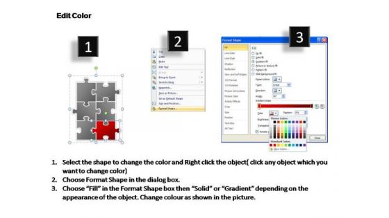 PowerPoint Templates Business Puzzle Process 2 X 3 Ppt Layouts