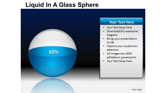 PowerPoint Templates Business Success Liquid In Sphere Ppt Themes