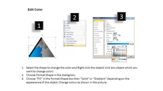 PowerPoint Templates Business Triangle Puzzle Ppt Presentation