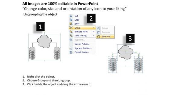 PowerPoint Templates Chart Two Idea Clusters Ppt Slides