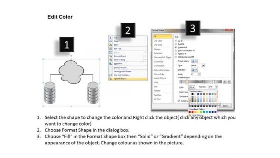 PowerPoint Templates Chart Two Idea Clusters Ppt Slides