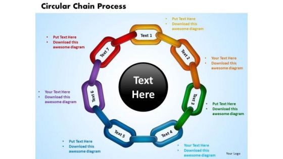 PowerPoint Templates Circular Chain Process Business Ppt Slide