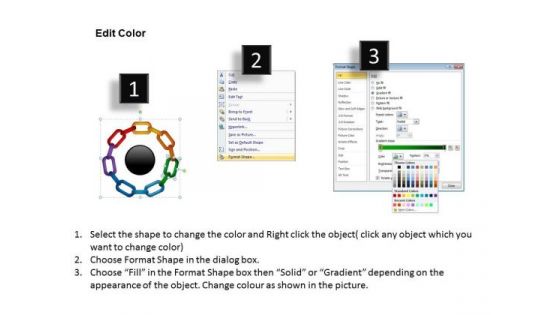 PowerPoint Templates Circular Chain Process Business Ppt Slide