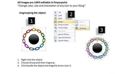 PowerPoint Templates Circular Chain Process Business Ppt Slides