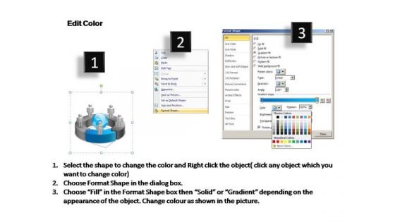 PowerPoint Templates Circular Chart With Globe Ppt Backgrounds