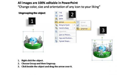 PowerPoint Templates Circular Chart With Globe Ppt Designs
