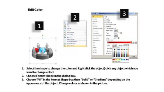 PowerPoint Templates Circular Chart With Globe Ppt Layout