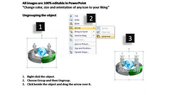 PowerPoint Templates Circular Chart With Globe Ppt Layouts