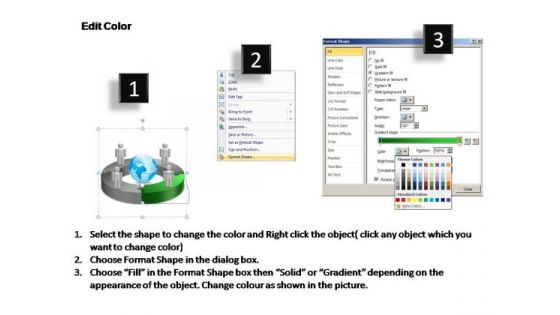 PowerPoint Templates Circular Chart With Globe Ppt Layouts