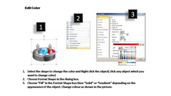 PowerPoint Templates Circular Chart With Globe Ppt Slide
