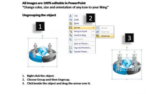 PowerPoint Templates Circular Chart With Globe Ppt Slide Designs