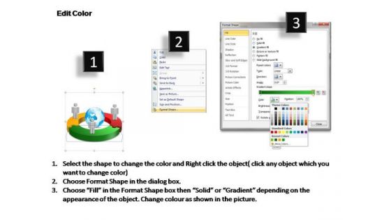 PowerPoint Templates Circular Chart With Globe Ppt Themes