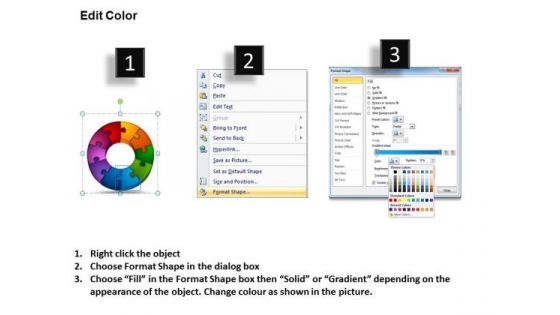 PowerPoint Templates Circular Puzzle Process Education Ppt Slides