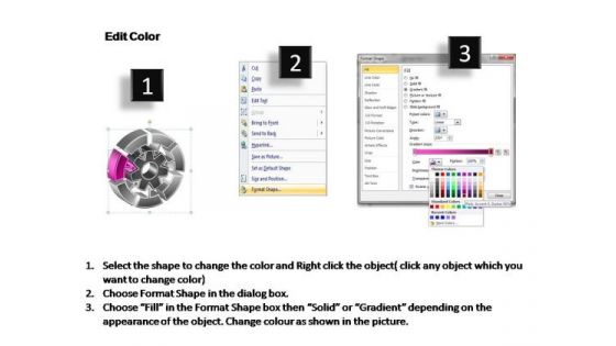 PowerPoint Templates Company Interconnected Circular Chart Ppt Slide