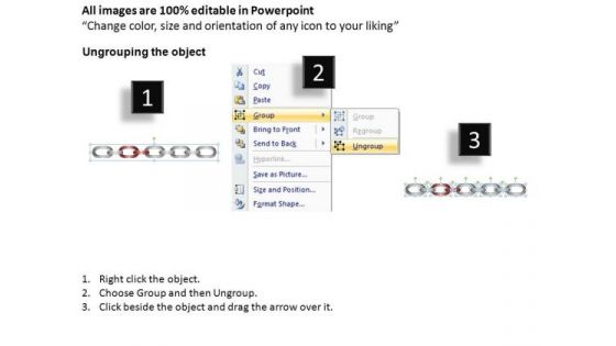 PowerPoint Templates Company Linked Chains Ppt Presentation