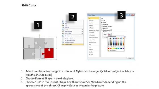 PowerPoint Templates Company Puzzle Process Ppt Theme