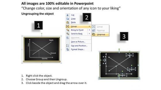 PowerPoint Templates Demand And Supply Intersect Point Economics Ppt Slides