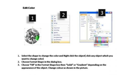 PowerPoint Templates Diagram Interconnected Circular Chart Ppt Slides