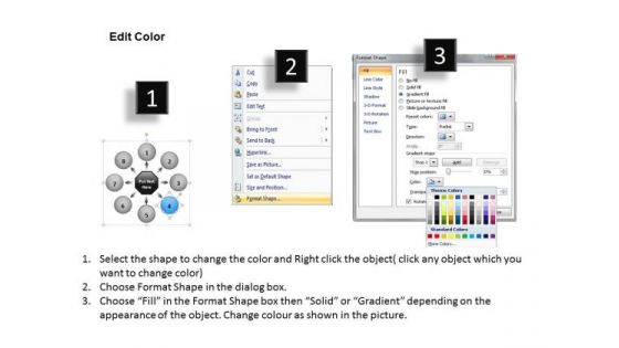 PowerPoint Templates Diverging Process Arrow Chart Target Network